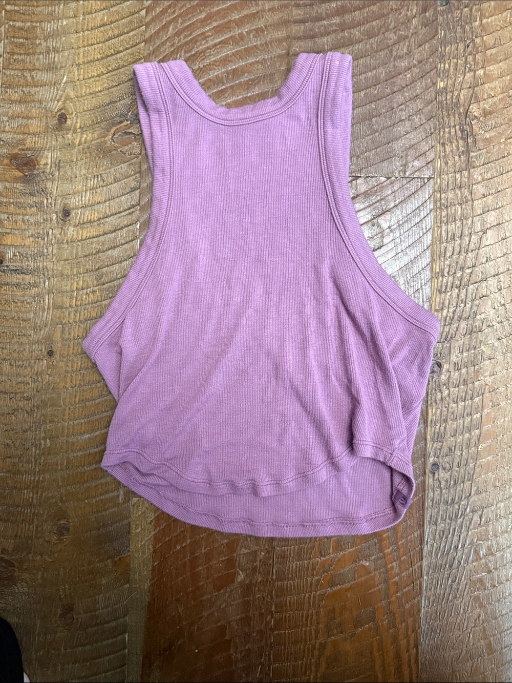 Women's Ribbed Tank Top - Dusty Mauve
